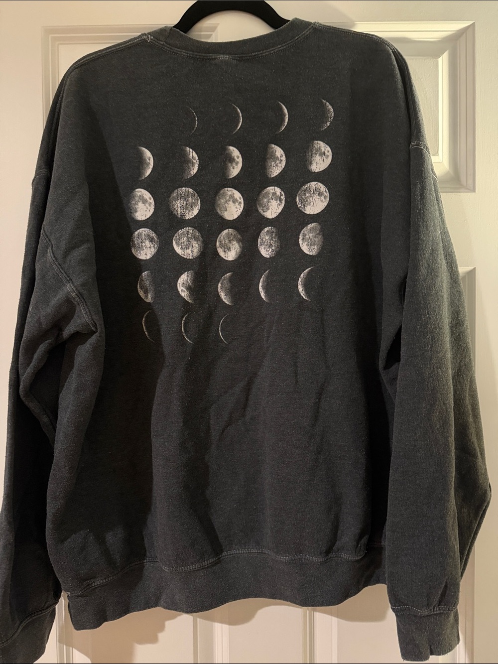PacSun Gray Moon Phase Crewneck Sweatshirt